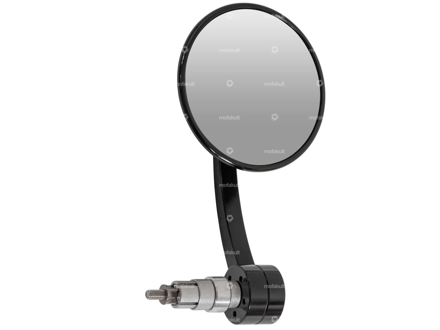 HIGHSIDER Spiegel CNC rund Steckvariante schwarz Carousel Image 1