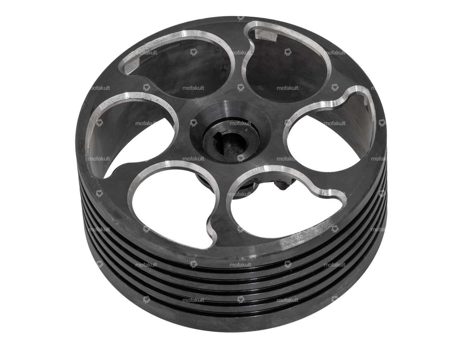 Kupplungsglocke Wandler Vario CNC Stahl schwarz | Piaggio Ciao, SI, Bravo, Boxer Carousel Image 1