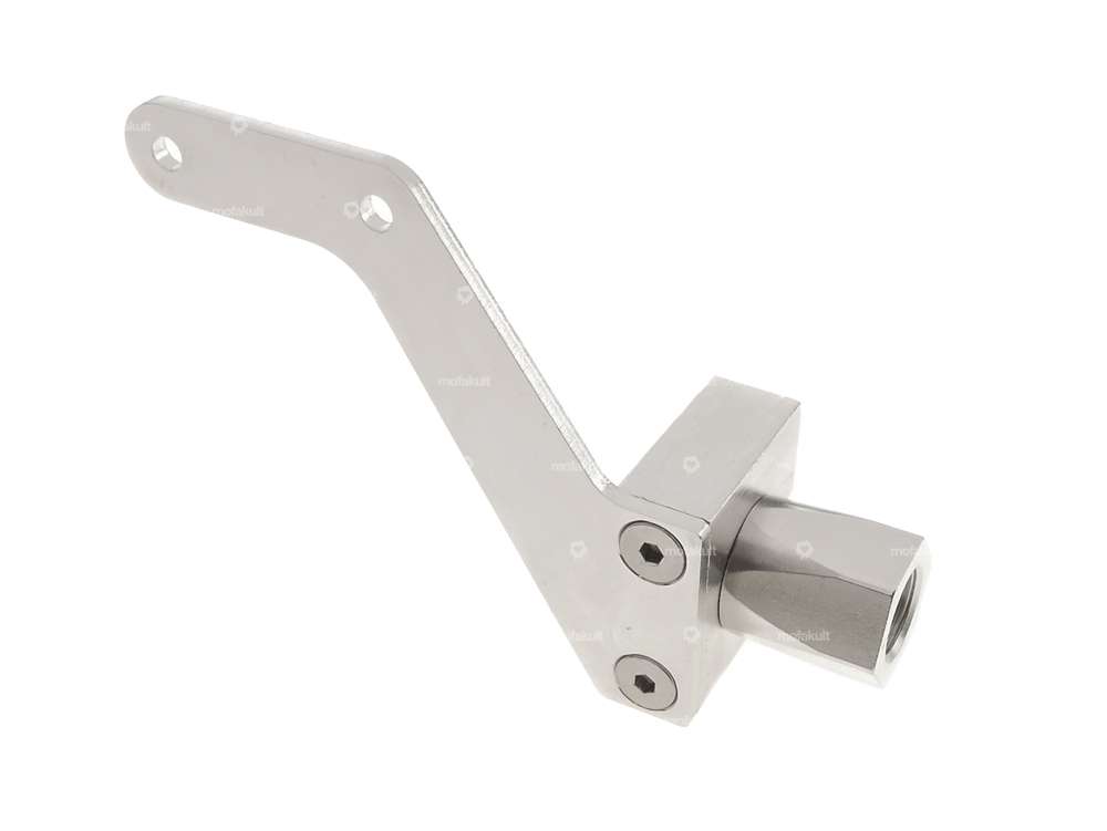 66HEROES Nummernschildhalter seitlich inkl. Aufnahmezapfen Inox (DE-Version) Carousel Image 1