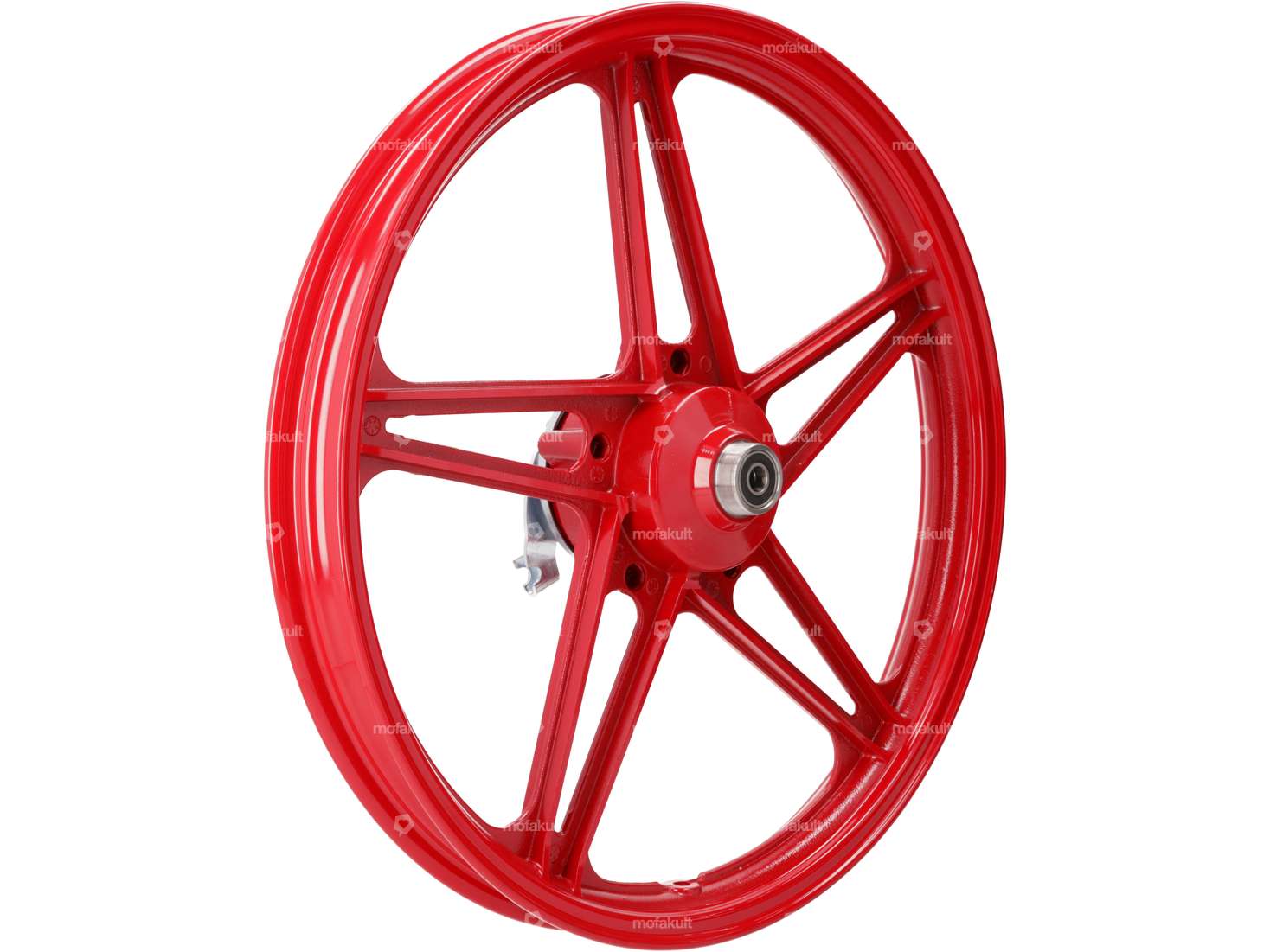 Wheel set 17" cast red (5 spokes) | Peugeot 103 Carousel Image 3