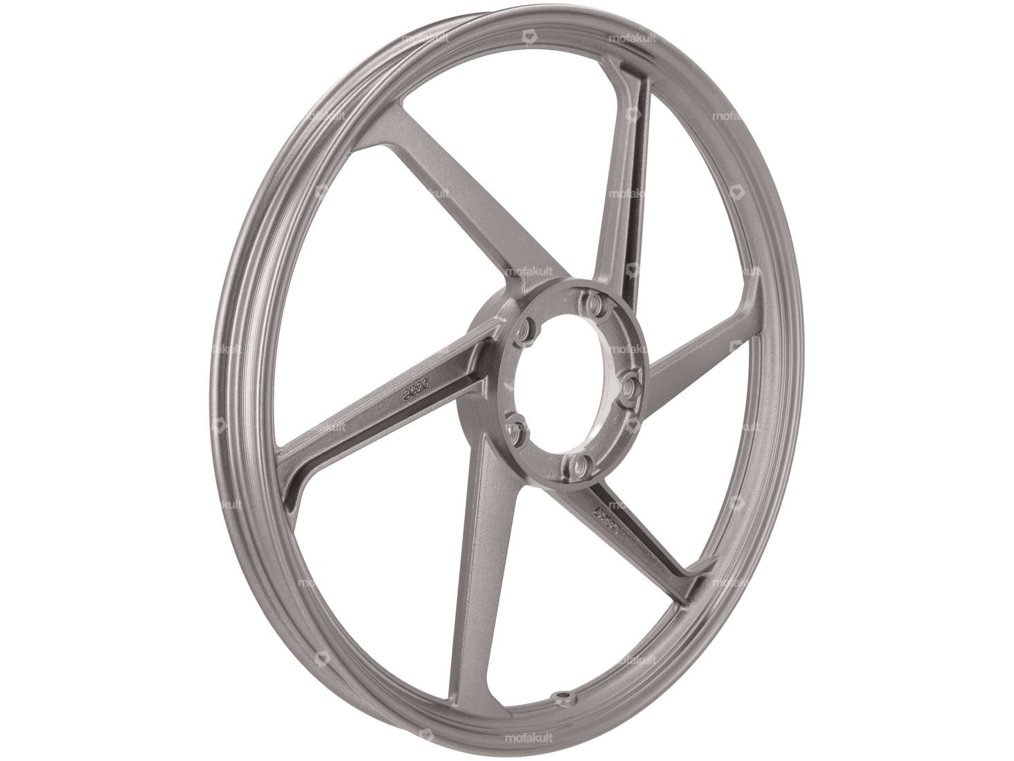 Wheel 17" cast iron anthracite (6 single spokes) | Puch Carousel Image 2