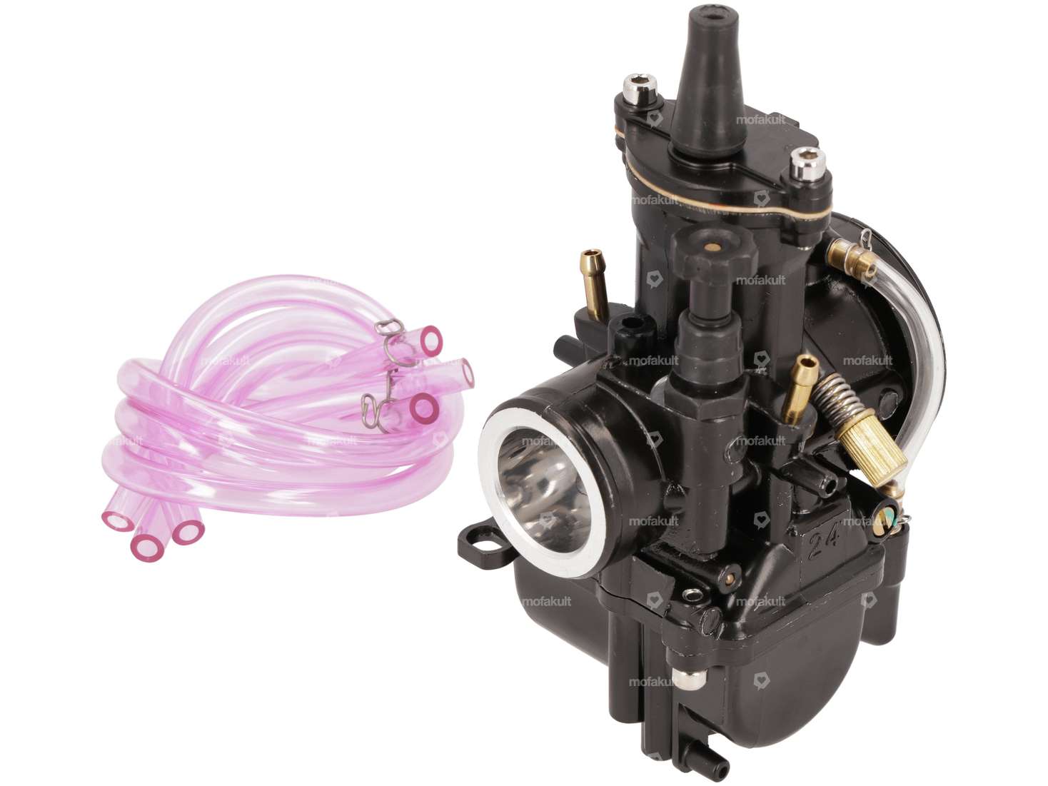 24 mm PWK carburetor Racing black Carousel Image 2