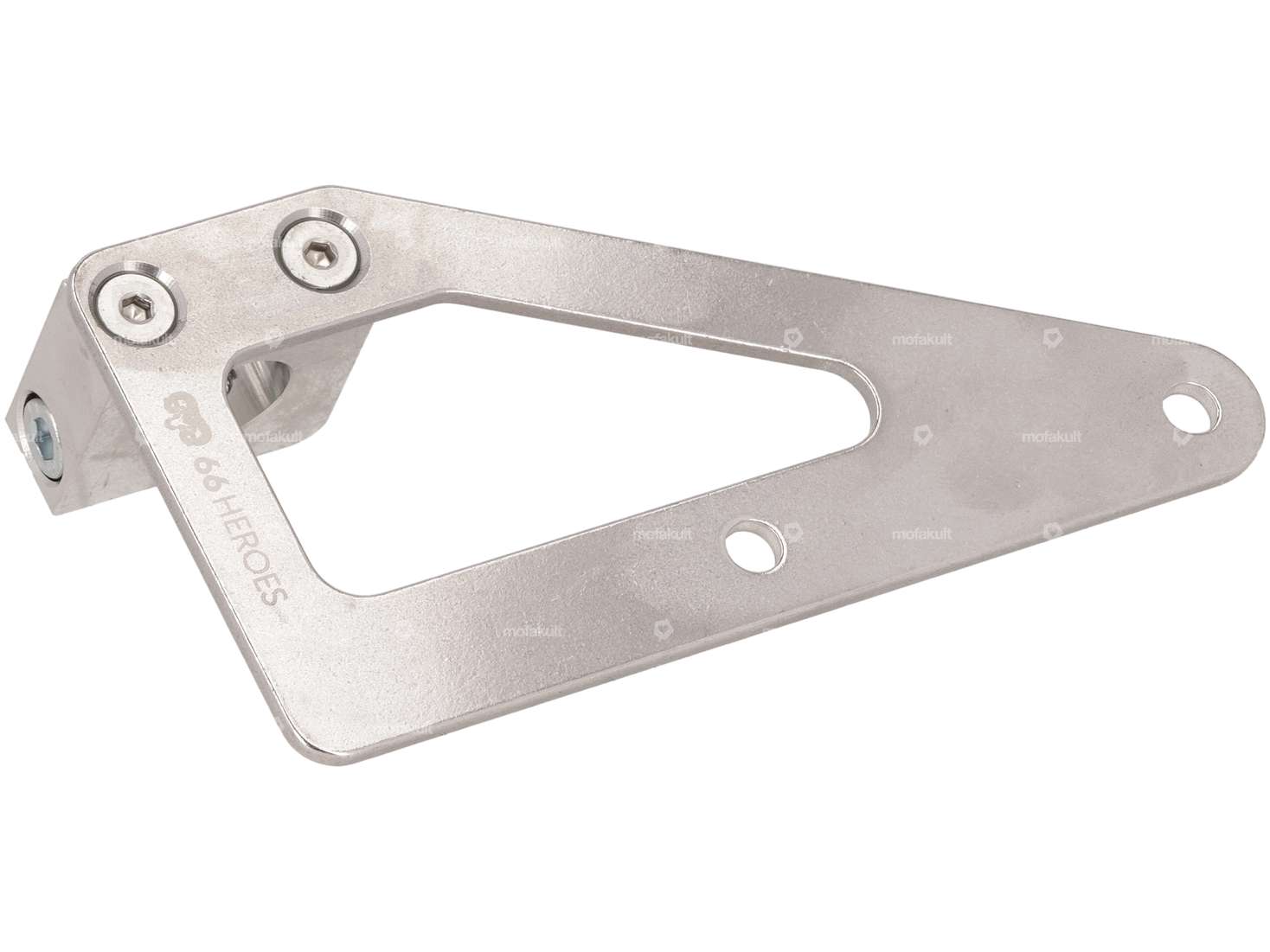 66HEROES Nummernschildhalter seitlich rechts (CH-Version) Inox Carousel Image 2
