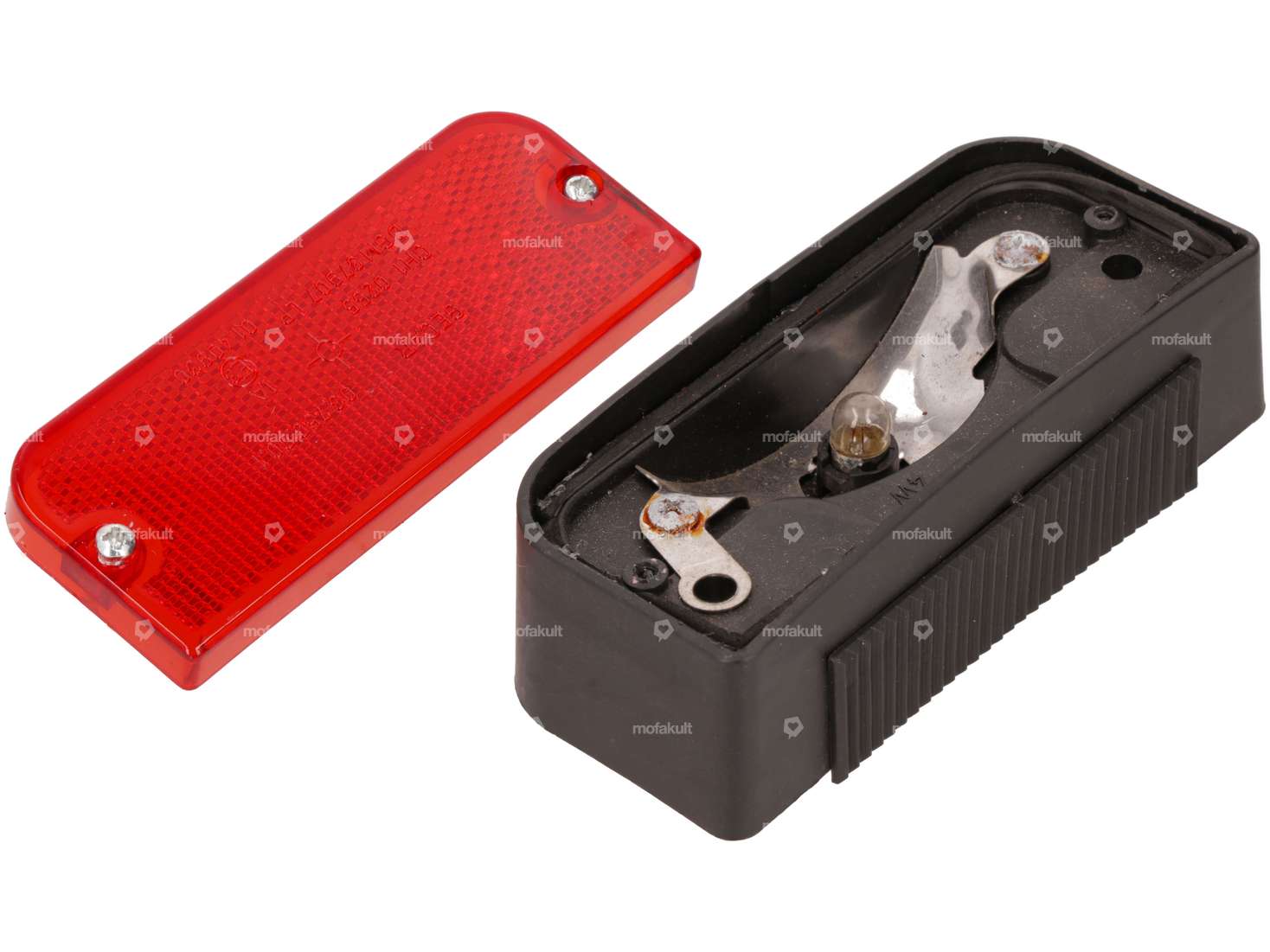 Tail light black (budget) with E-mark | Piaggio Ciao PX, C24, Bravo, SUPERbravo Carousel Image 2