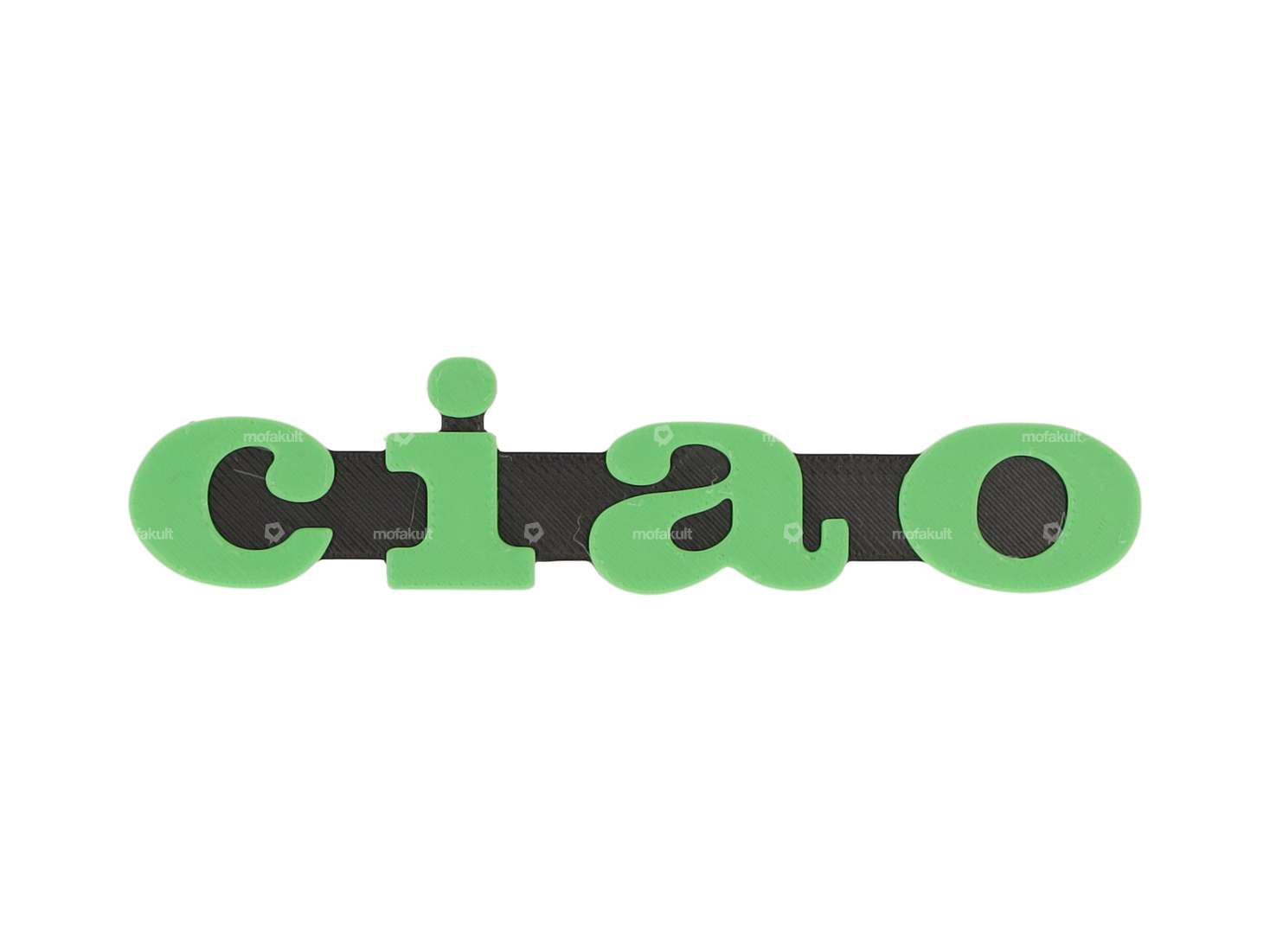 Emblem «ciao» Kunststoff 3D grün / schwarz Carousel Image 1