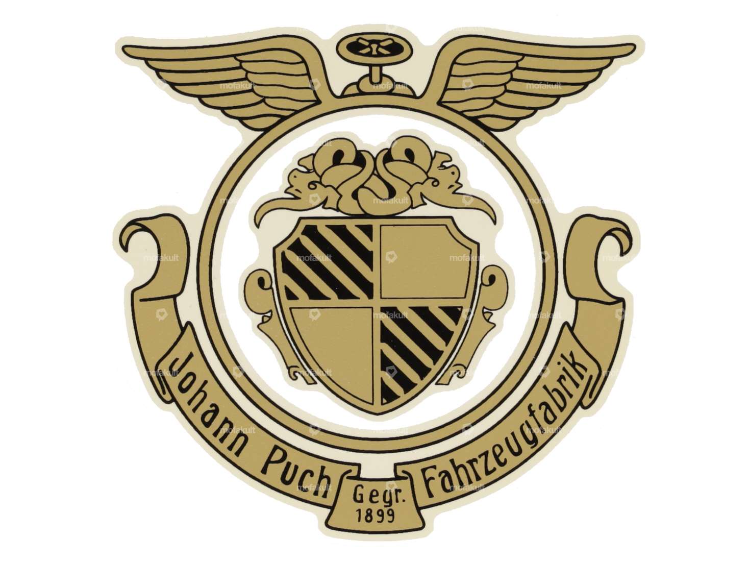 Puch X30 Chopper water decal "Johann Puch Fahrzeugfabrik" Carousel Image 1