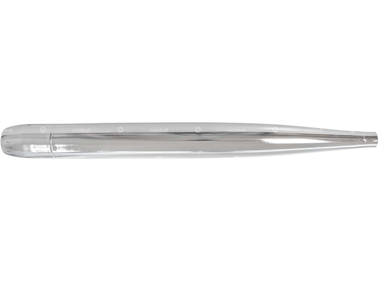 Bullet Zigarre Ø 28 / 70 mm Chrom (Reso-Auspuff) Carousel Image 1