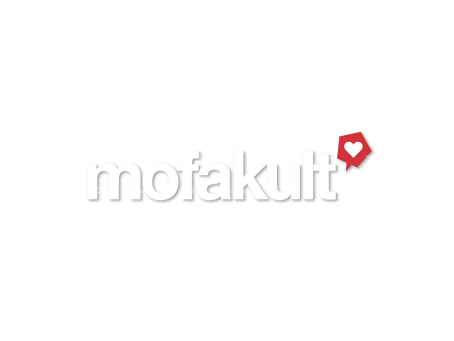 mk-Merch Aufkleber «mofakult» Folienplott 80 x 20 mm weiss Carousel Image 1