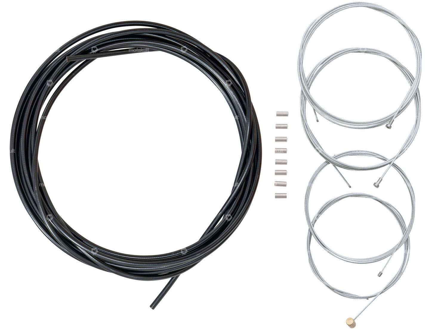 Cable set automatic PTFE E50 engine black (1A quality) | Puch Maxi S / N Carousel Image 1