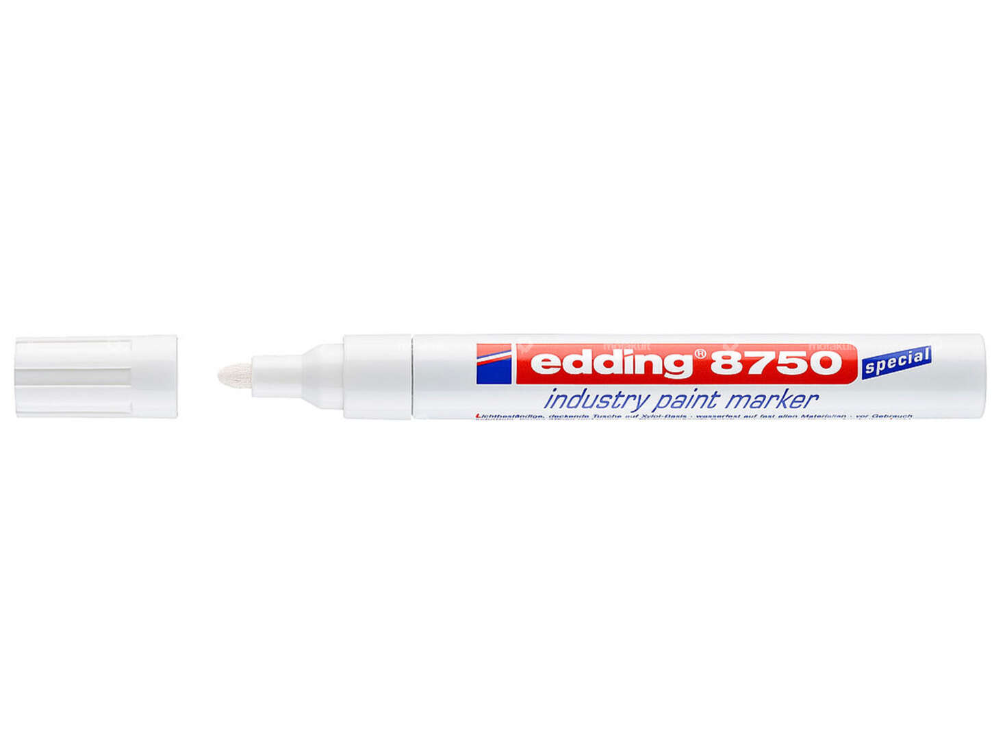 edding 8750 Industrie-Lackmarker 2 - 4 mm weiss Carousel Image 1