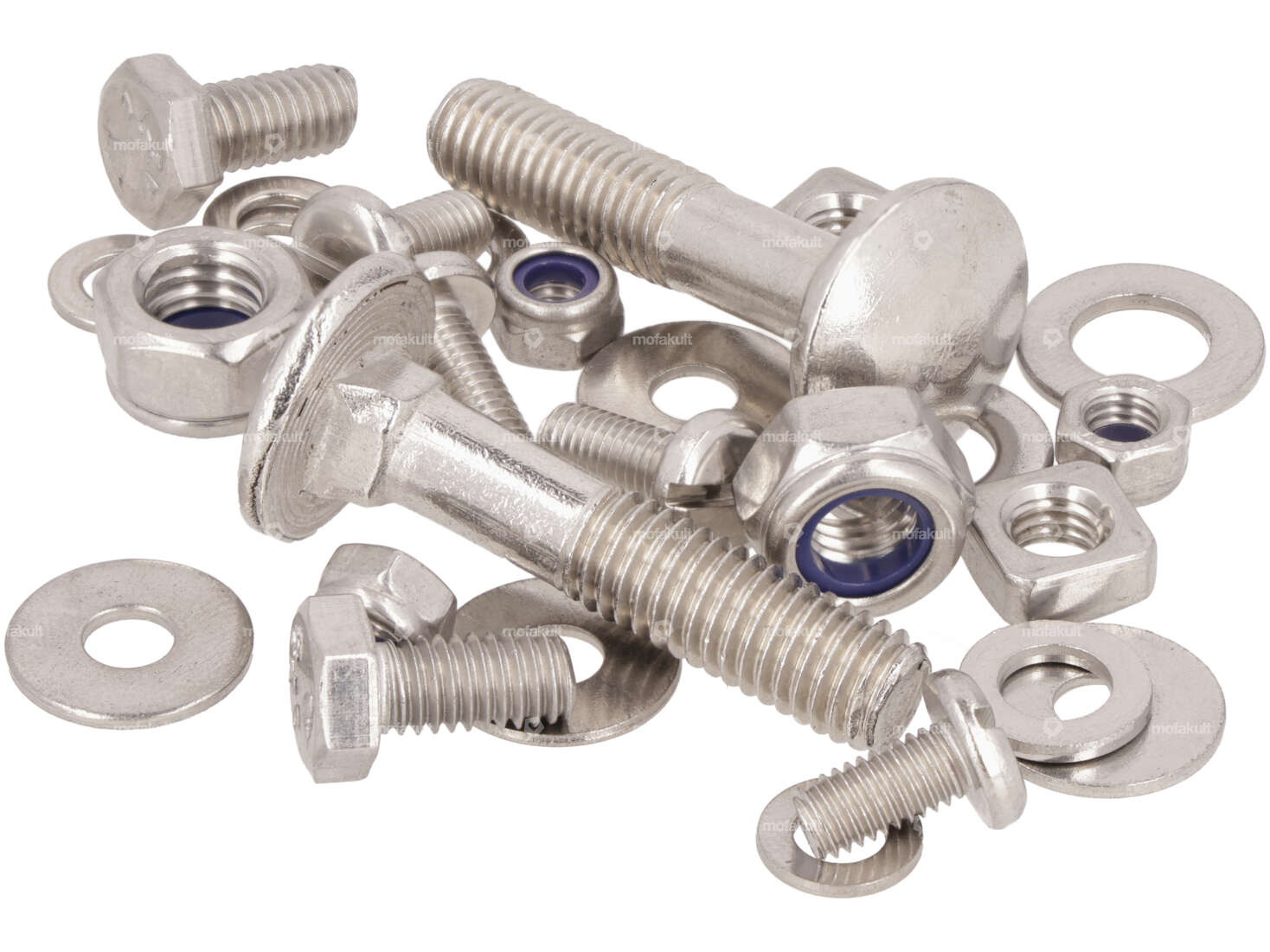 swiing® revival Schrauben-Set Gepäckträger & Schutzblech hinten Inox | Puch X30 Carousel Image 1