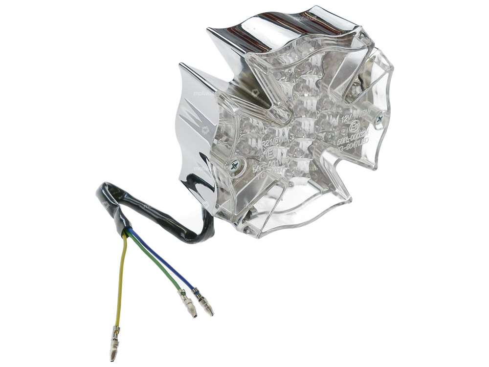 GPO Rücklicht «Arizona» Chrom / weiss Carousel Image 1