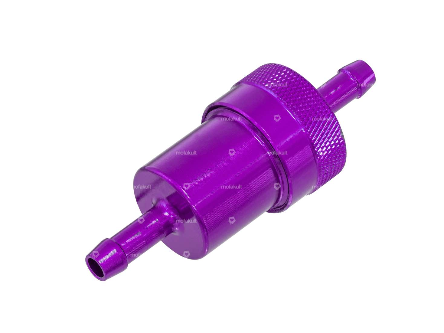 GPO Benzinfilter Anschluss 6 mm Aluminium violett (demontierbar) Carousel Image 1