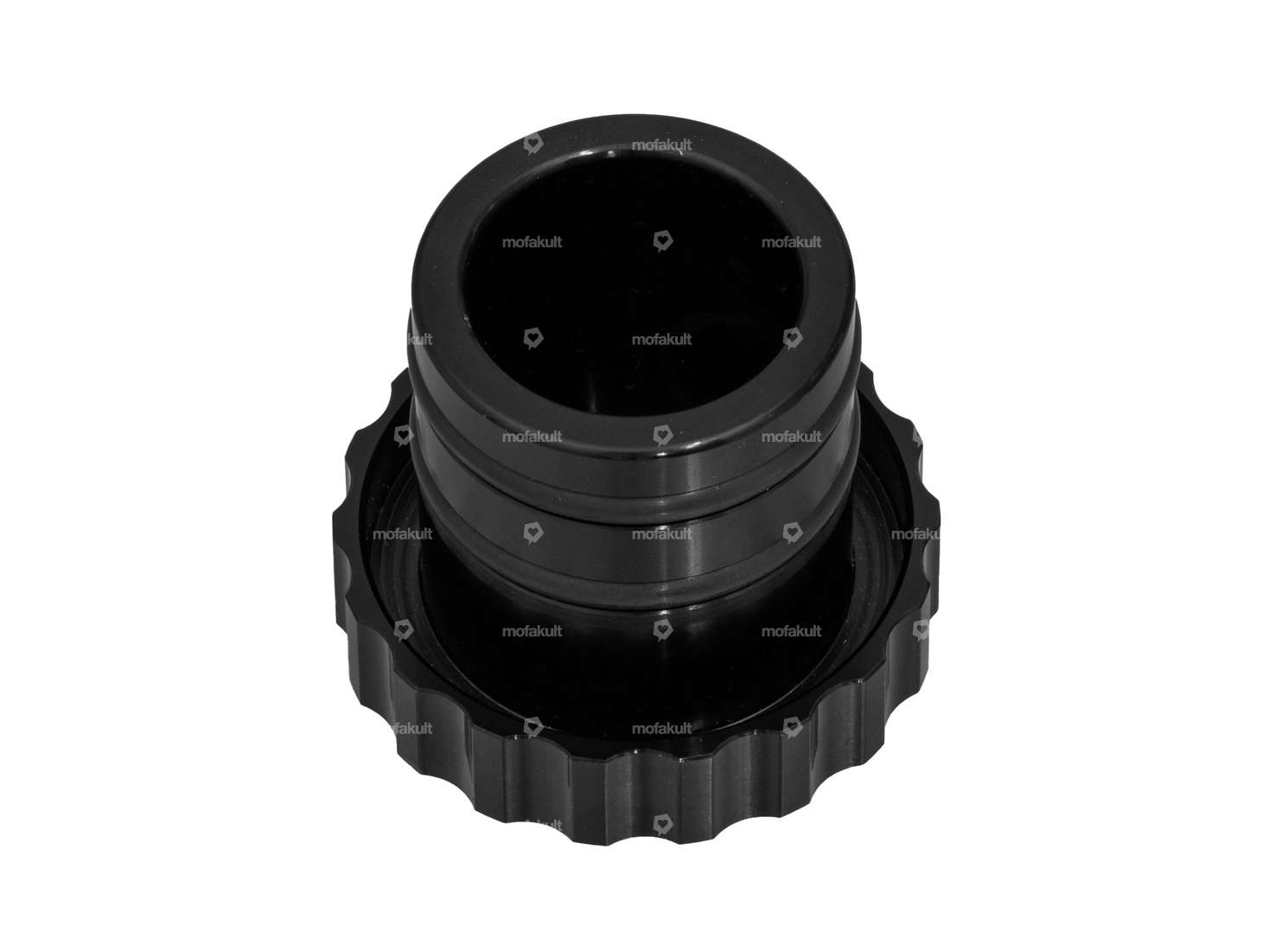 66HEROES Tankdeckel gewellt schwarz | Piaggio Ciao, Bravo Carousel Image 2