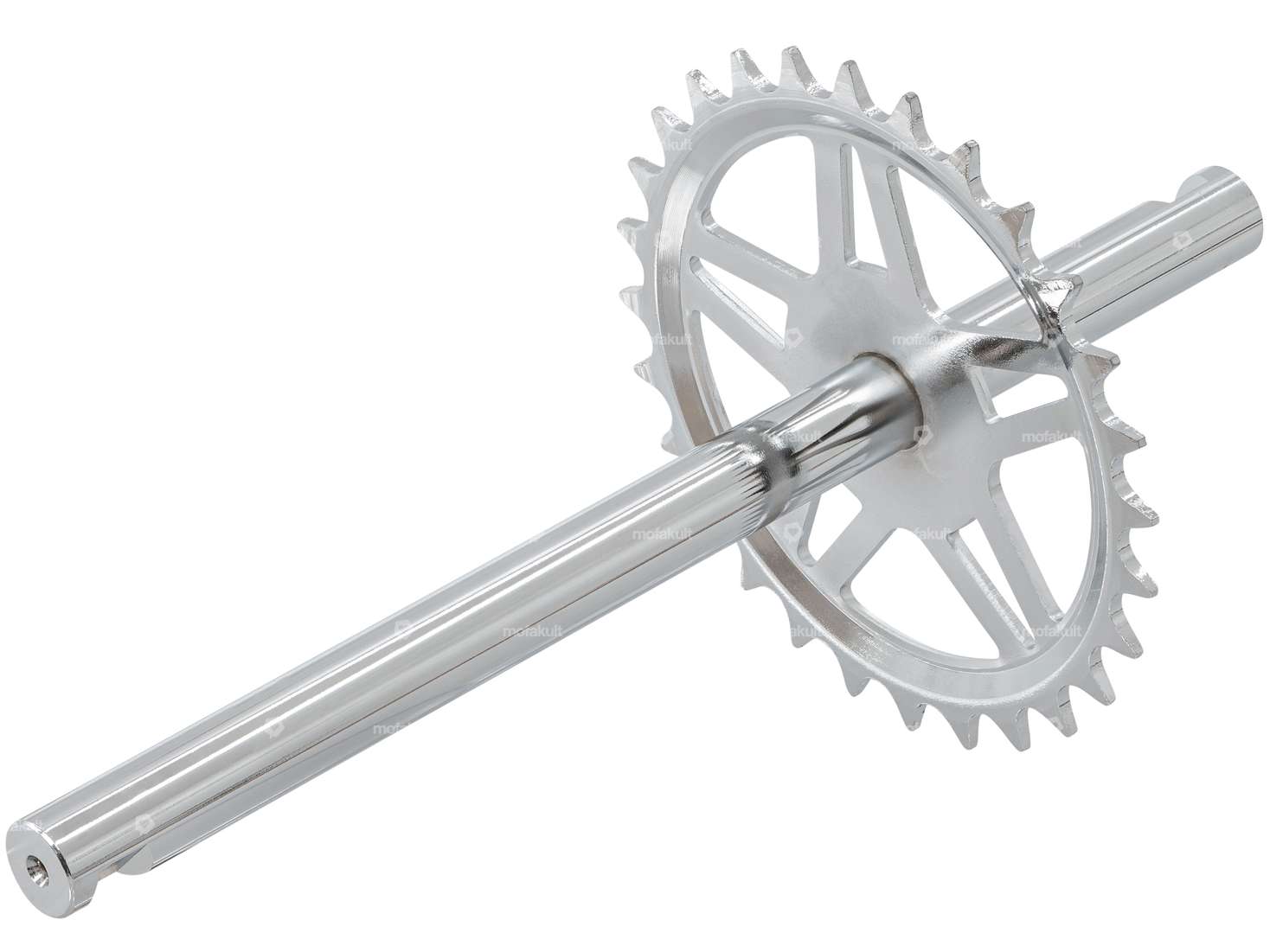 GPO pedal axle 28 teeth chrome | Sachs Alpa Carousel Image 2