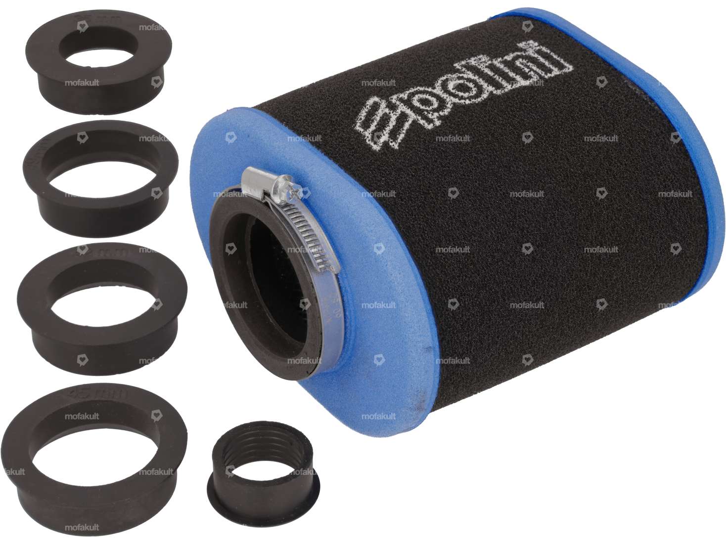 Polini Luftfilter Big Evo Ø 28/35/42/45/49/55 mm oval / gerade Carousel Image 1