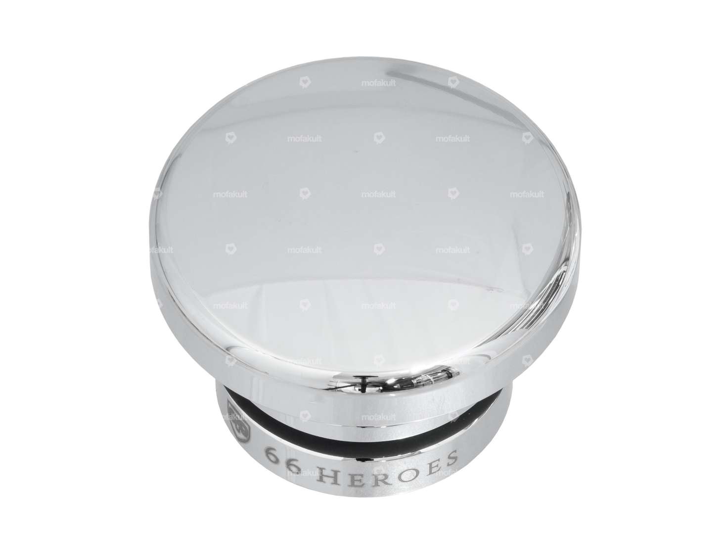 66HEROES Tank cap round chrome | Zündapp Belmondo Carousel Image 1