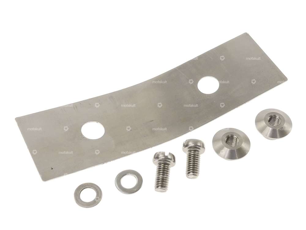 66HEROES Federblech & M5 Nocken Wechselnummer-Halterung Inox Carousel Image 1