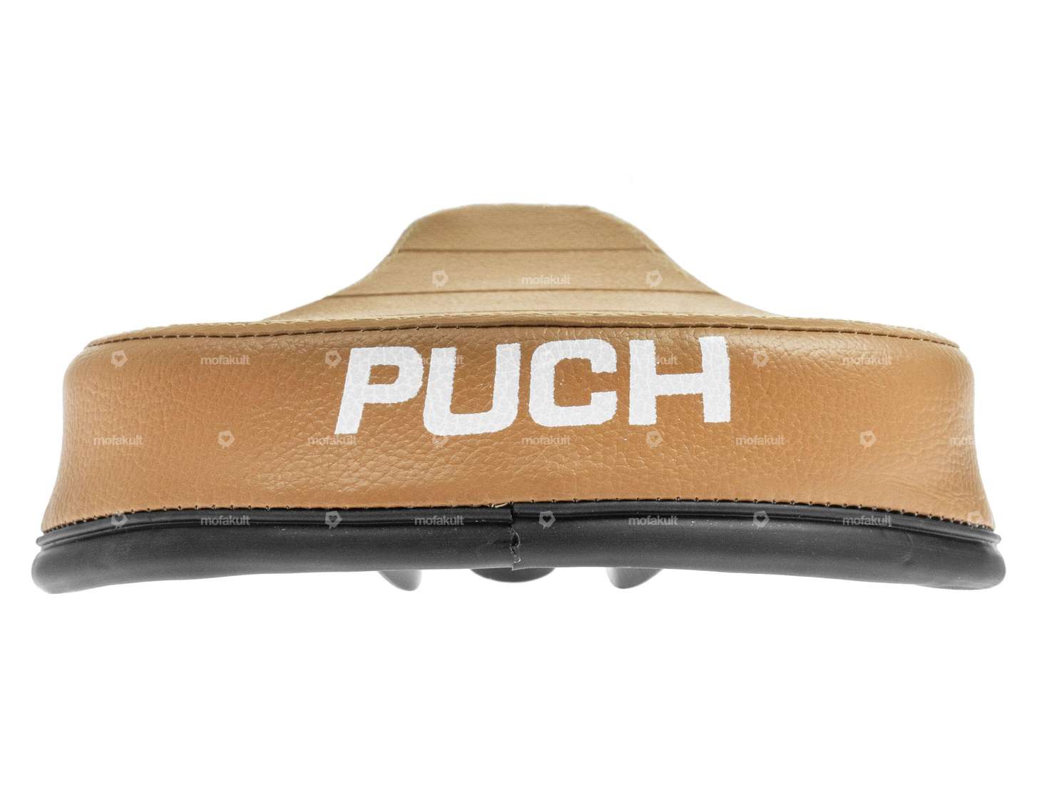 Sattel «PUCH» Schriftzug extra flach beige Carousel Image 3