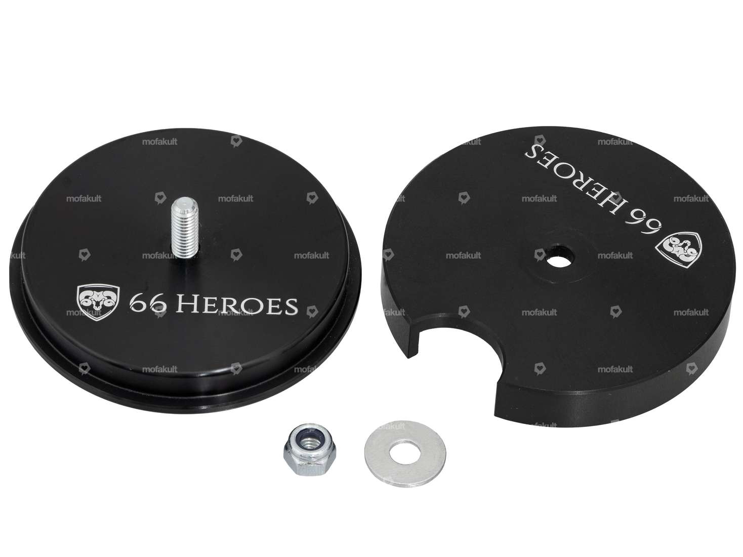 66HEROES Tachoblende Ø 48 mm «Pony» schwarz Carousel Image 2