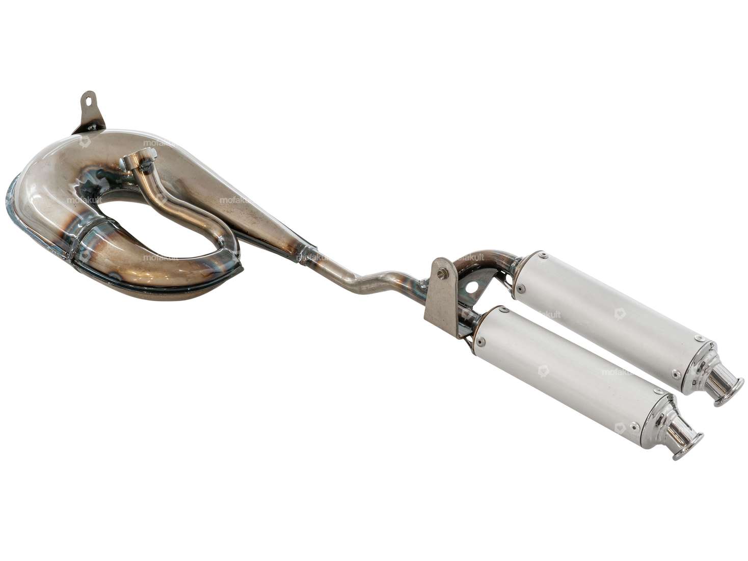 TECNO Circuit Doppel-Schalldämpfer Auspuff | Piaggio Ciao, Bravo Carousel Image 2