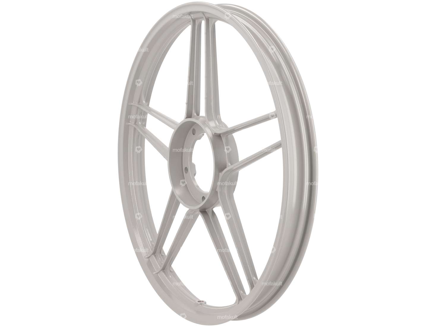Wheel 17" cast gray (5 double spokes) Grimeca replica | Puch Carousel Image 1