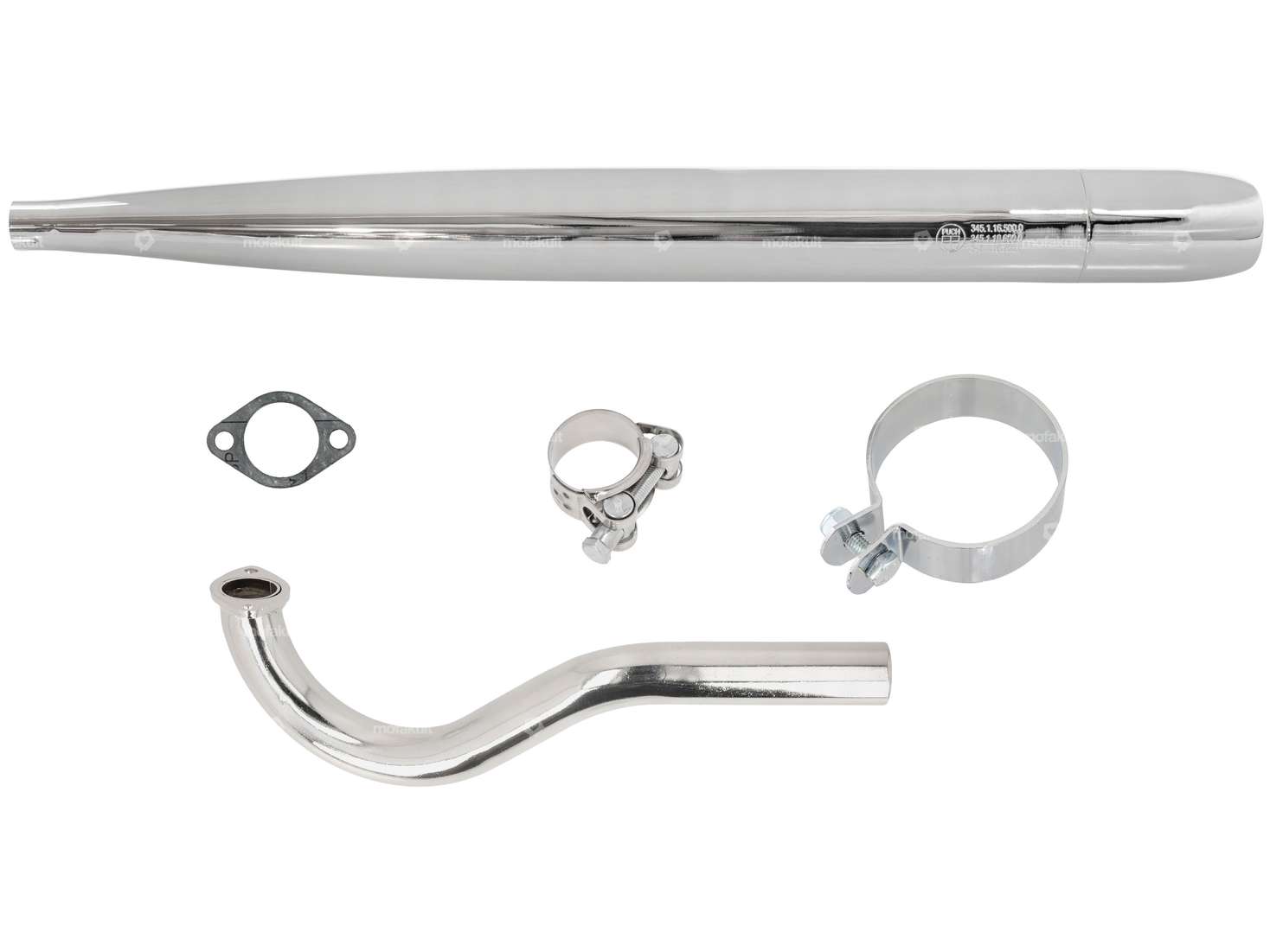 swiing® ingenious resonance exhaust set Ø 28 / 70 mm camouflaged | Puch Maxi Carousel Image 1