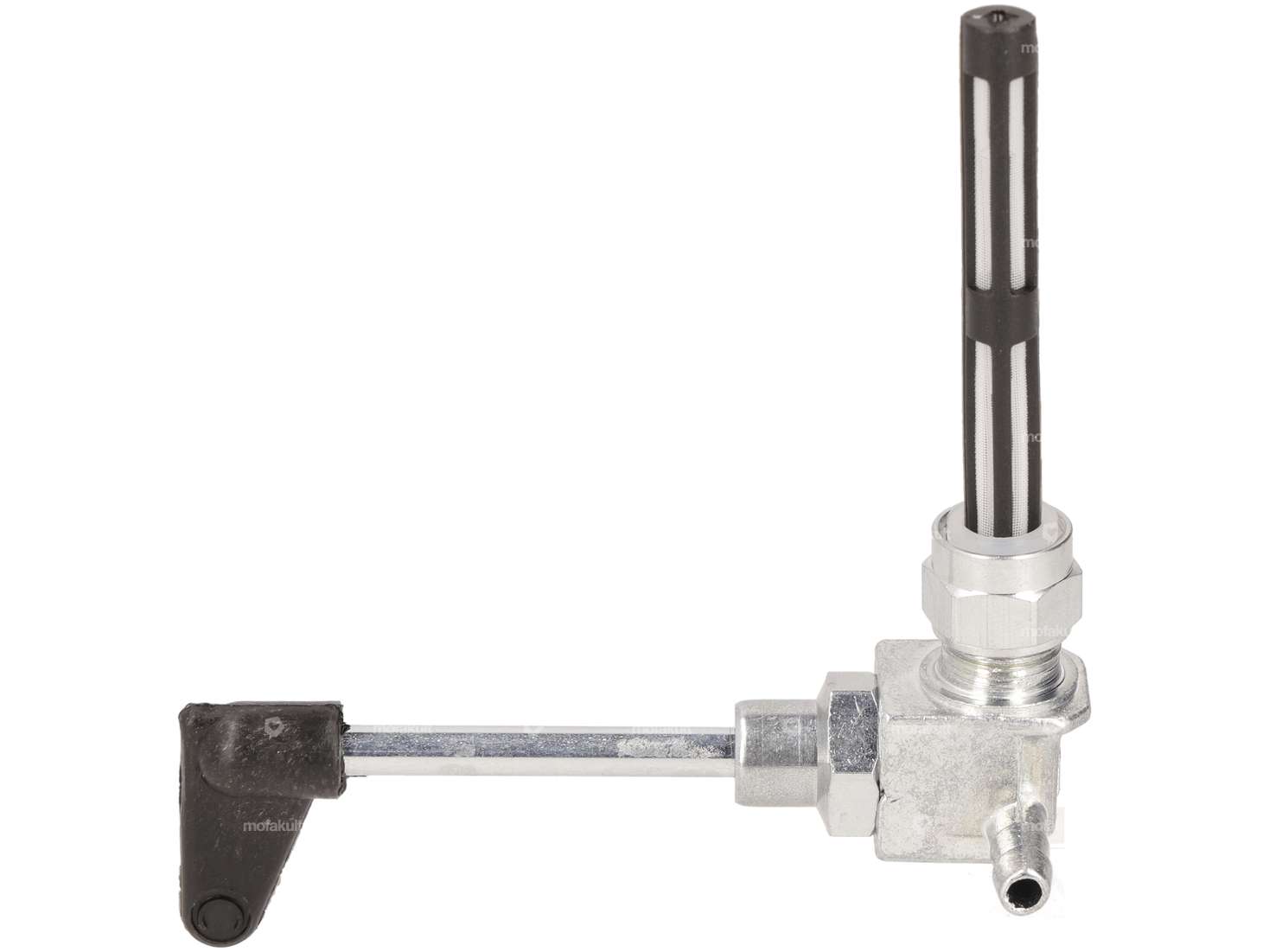 Benzinhahn senkrecht M12x1 (mit Überwurfmutter) rechts abgehend | Piaggio SI Carousel Image 1