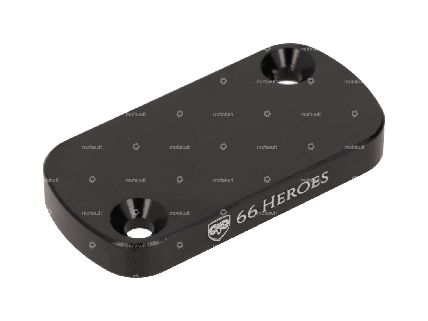 66HEROES Disc brake reservoir cover, black anodized aluminium Carousel Image 1