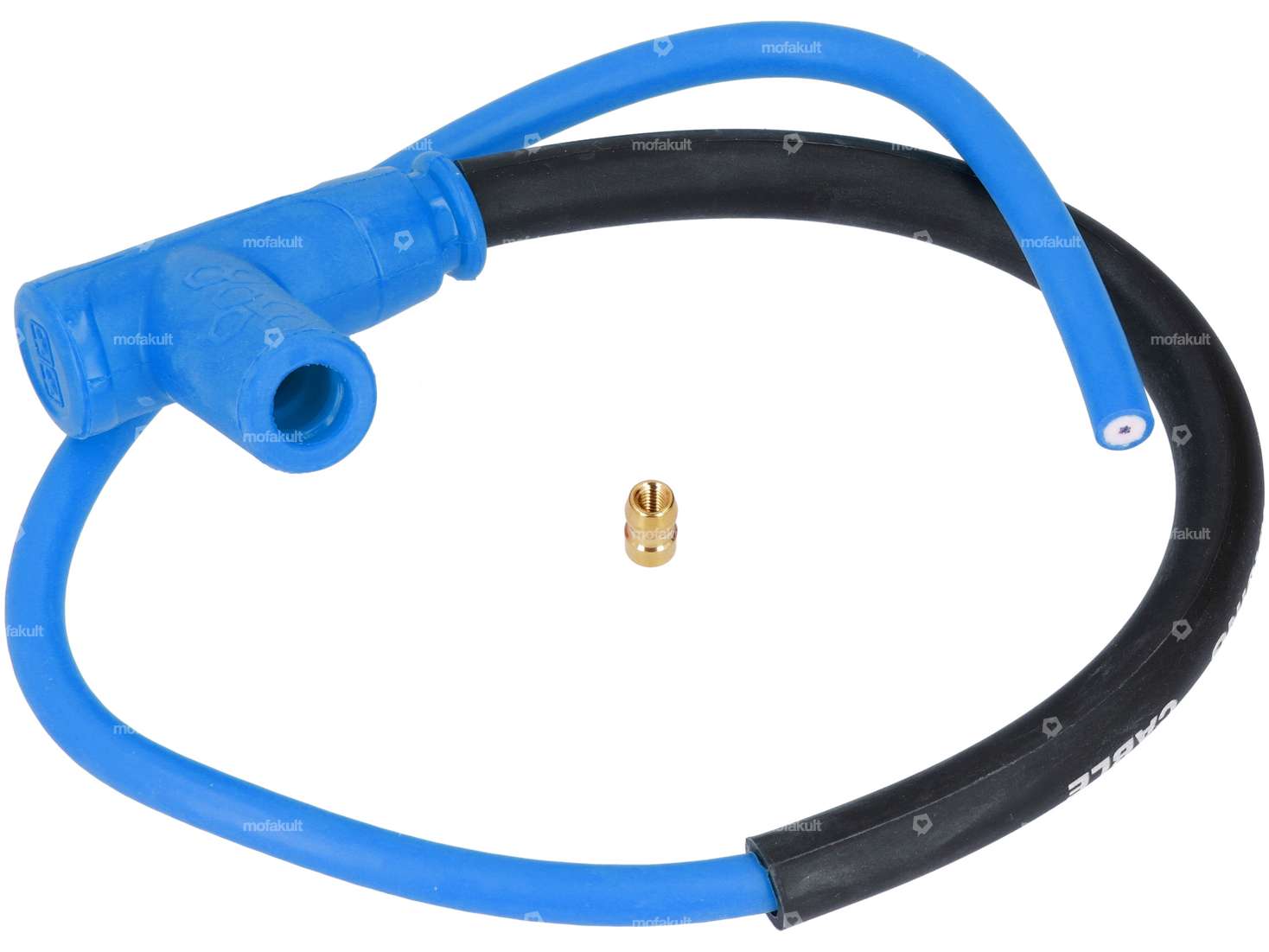 Stage6 ignition cable incl. spark plug connector blue Carousel Image 1