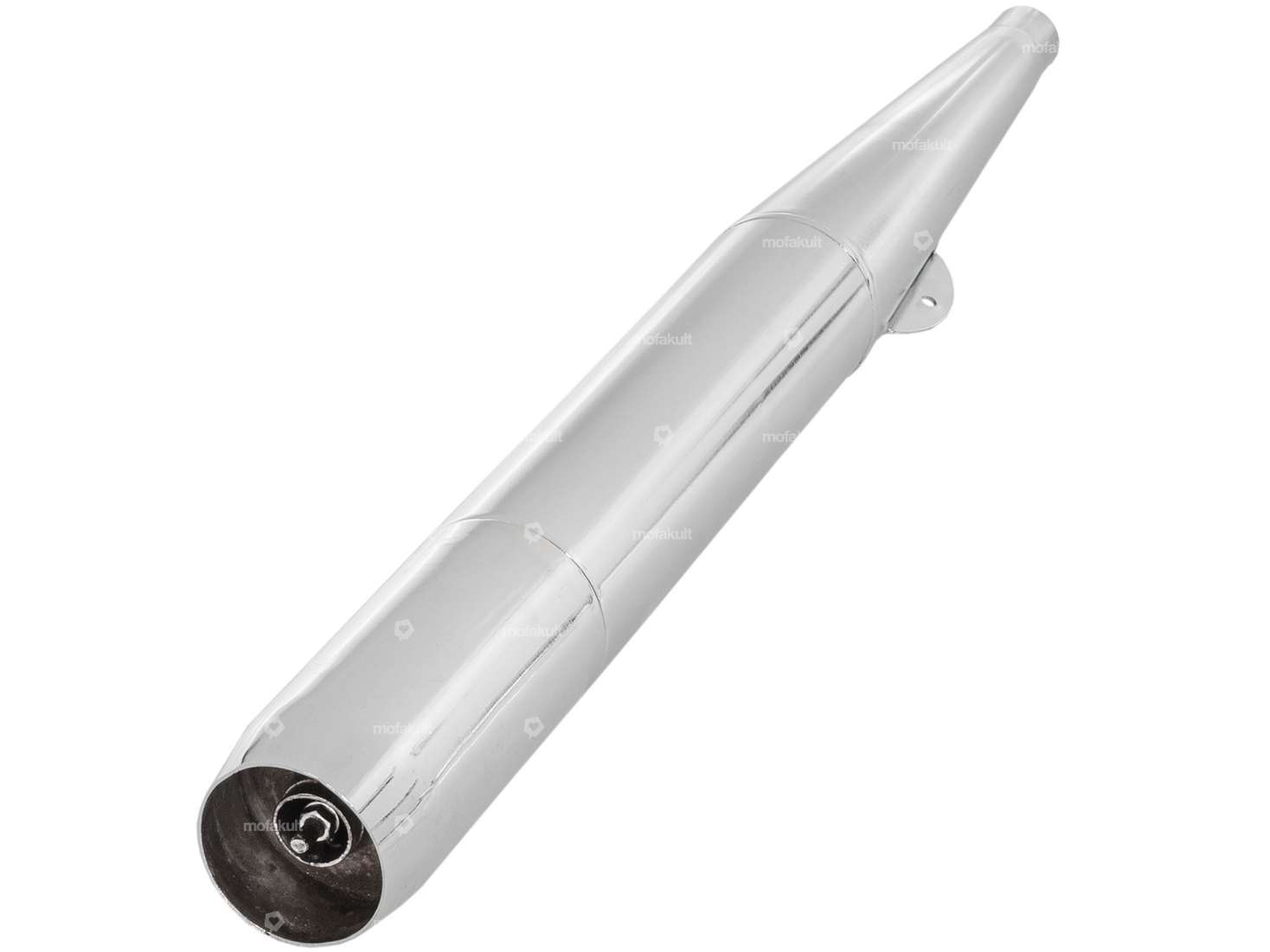 GPO Cigar Exhaust, Ø 28 mm, Chrome | Puch Maxi S / N, X30 Sport NS / NL Carousel Image 3