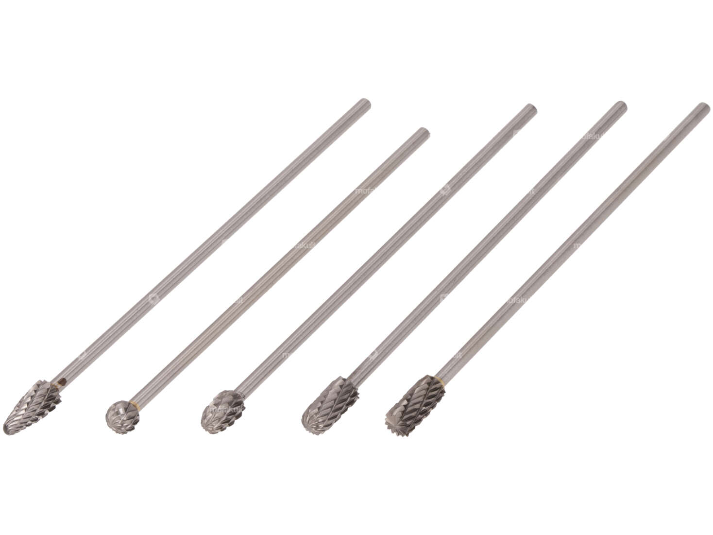 Fräser-Set 100 mm Hartmetall 5-tlg. (Aufnahme 3 mm) Carousel Image 1