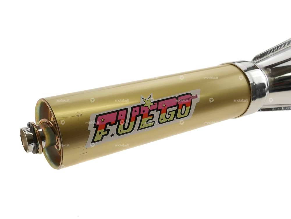Jamarcol Fuego muffler 28 mm chrome / gold Carousel Image 2