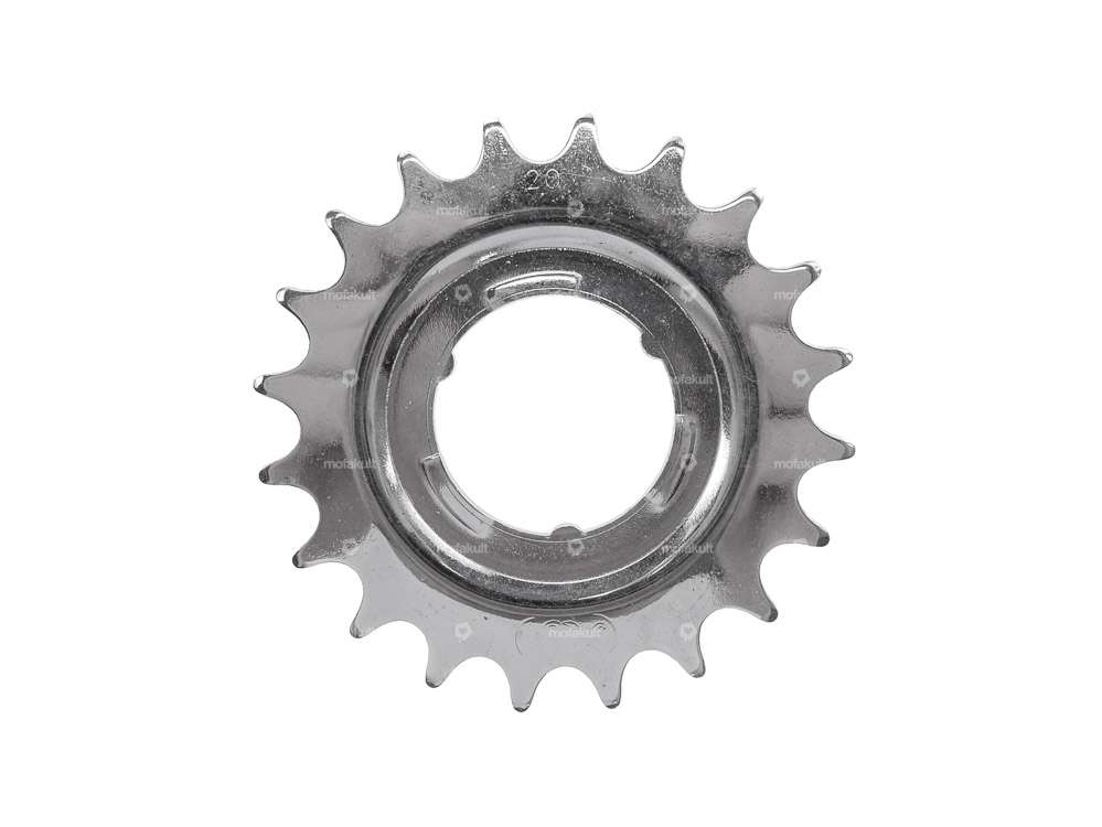 Sprocket back pedal 20 teeth chrome Carousel Image 2