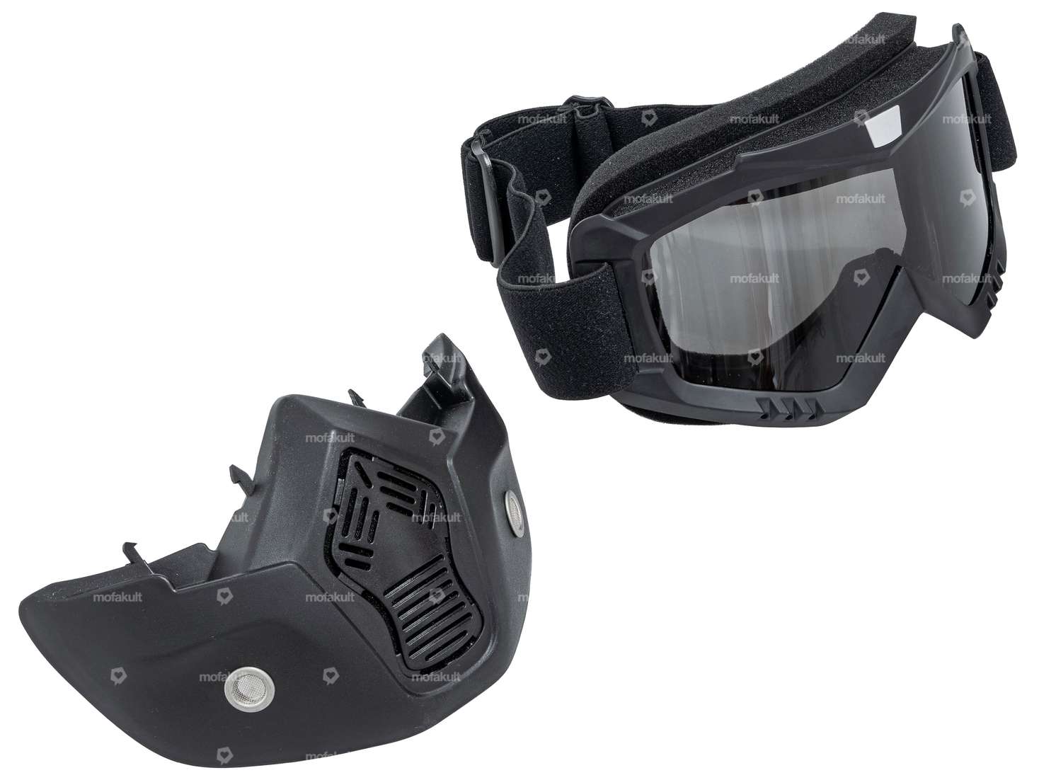 IXS Brille & Maske Jethelm schwarz Carousel Image 3