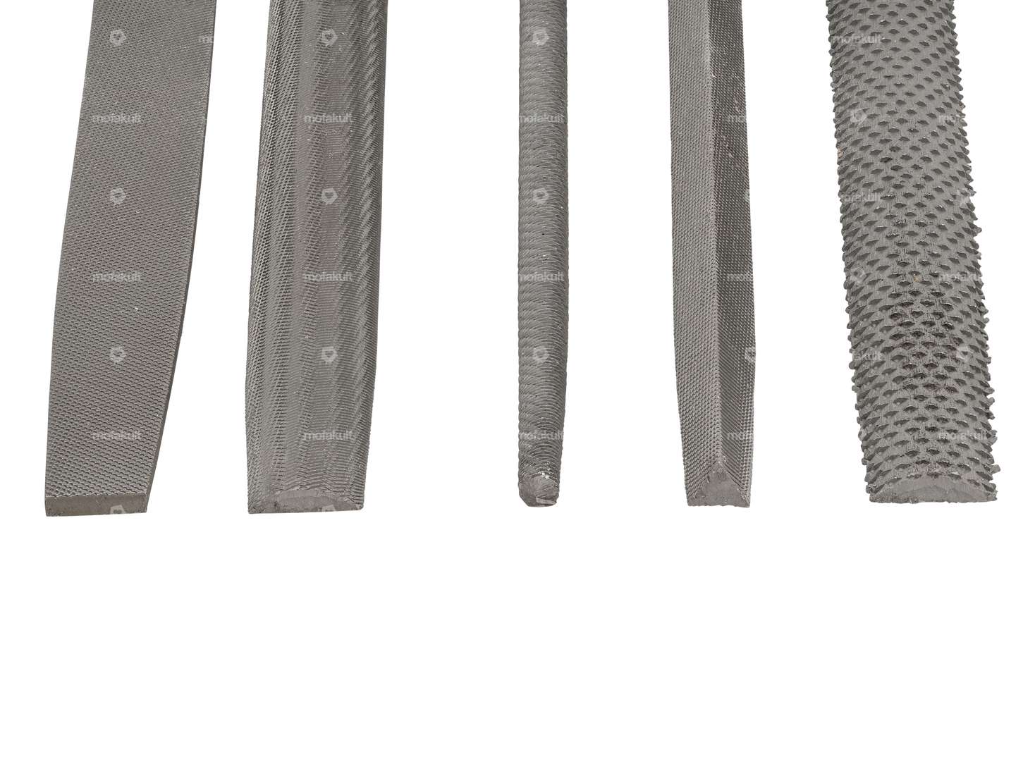 File set (round, half-round, triangular & flat) 5 pcs. Carousel Image 2