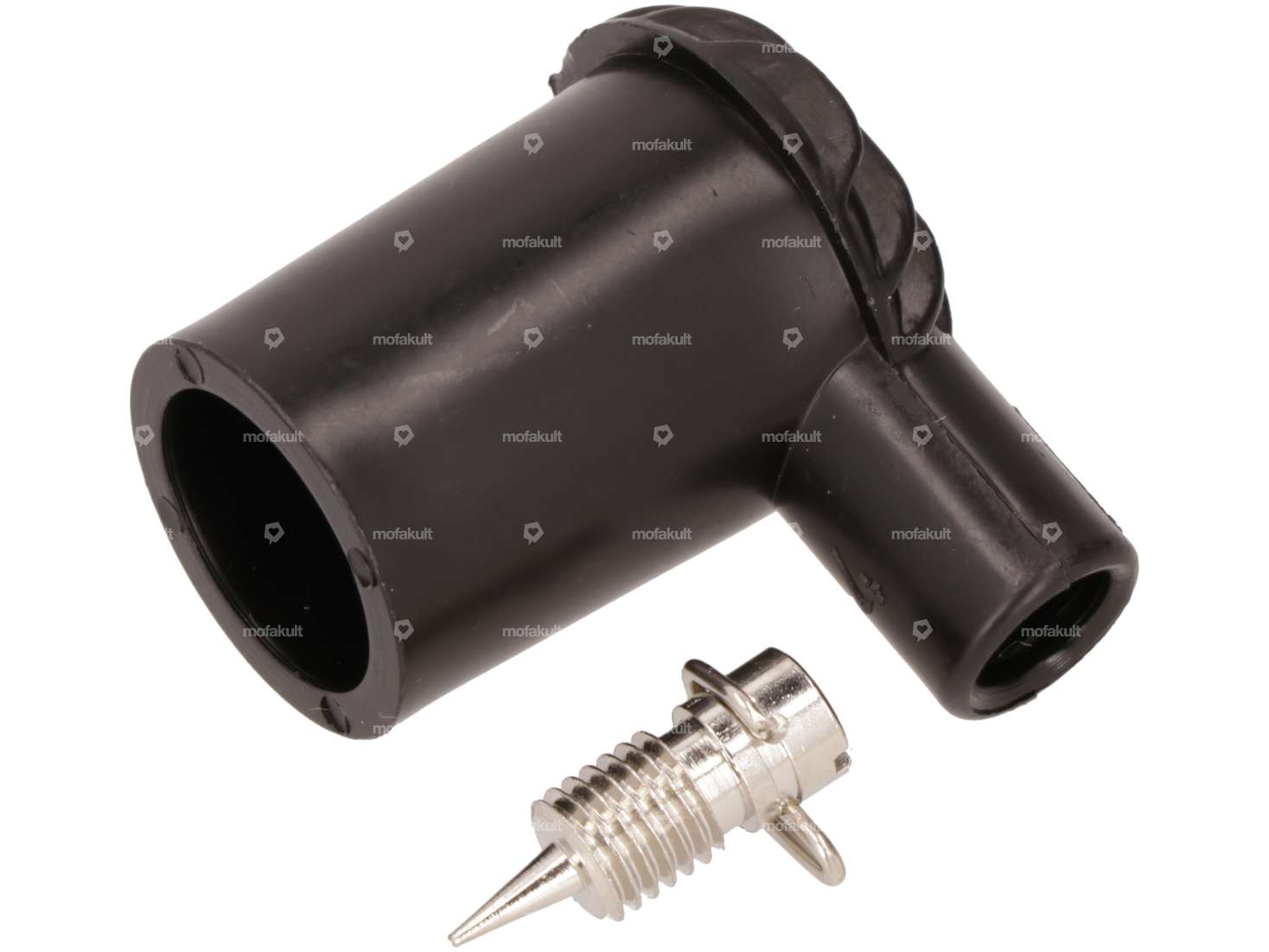 Zündkerzenstecker gerillt mit Klemmdorn / nicht entstört Carousel Image 1