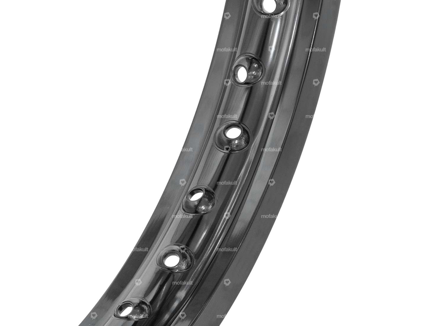 Rim ring 1.60 x 16" (56 mm) black anodized aluminium Carousel Image 2