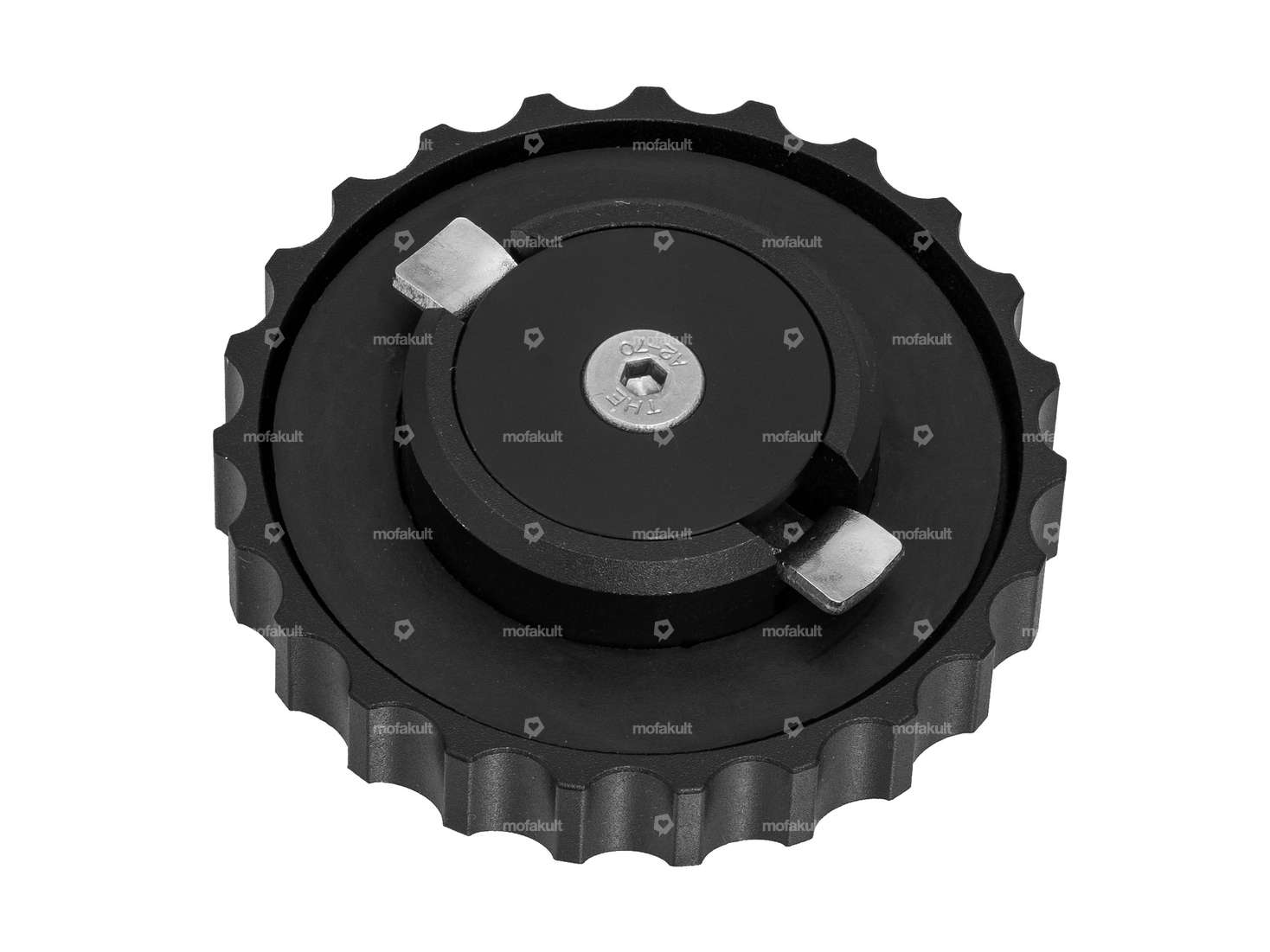 66HEROES Tankdeckel «Pony» Bajonett 40 mm schwarz Carousel Image 2