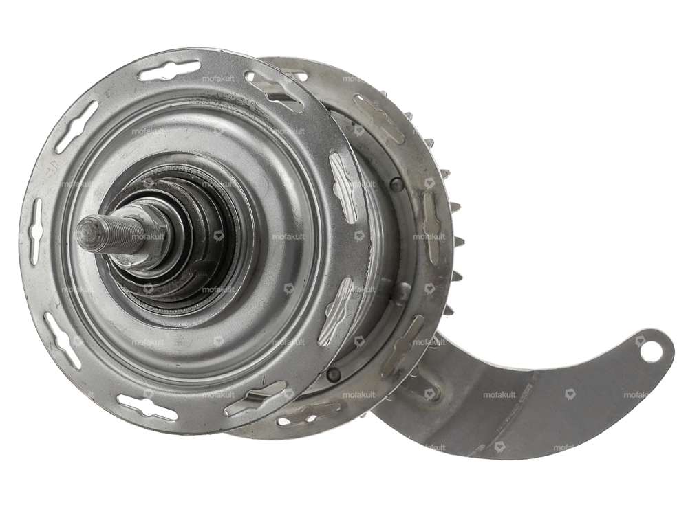 WWS 17" spoke set incl. nipples (HR90 coaster hub) Inox Carousel Image 4