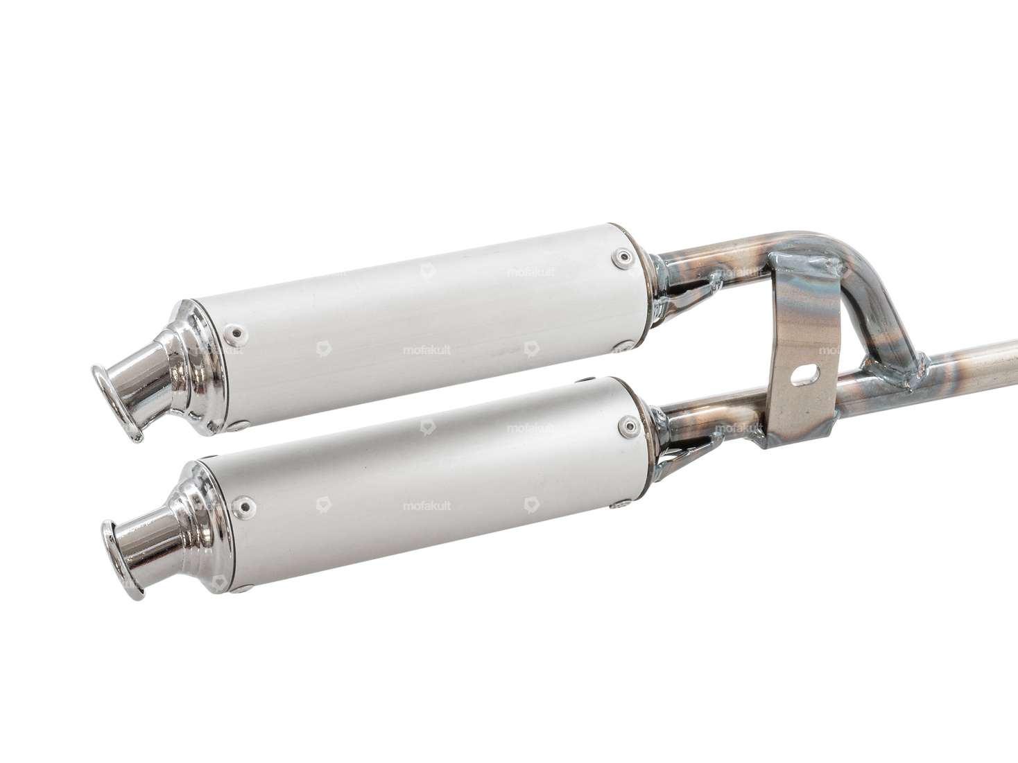 TECNO Circuit Doppel-Schalldämpfer Auspuff | Puch Carousel Image 3