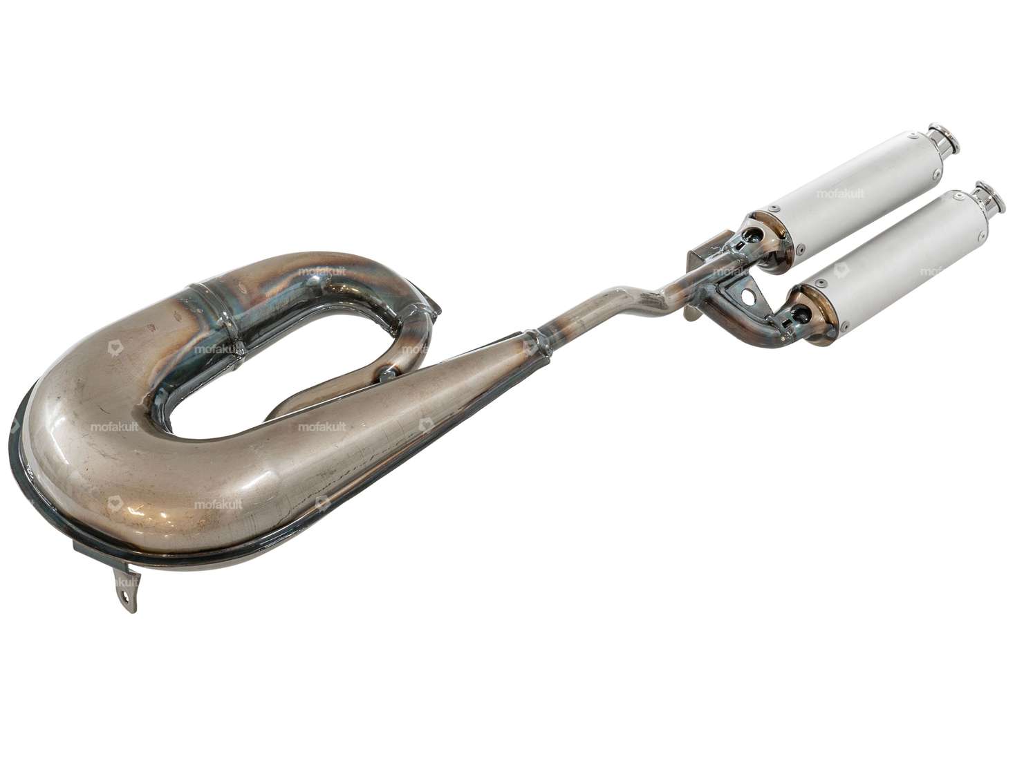 TECNO Circuit Doppel-Schalldämpfer Auspuff | Piaggio Ciao, Bravo Carousel Image 3