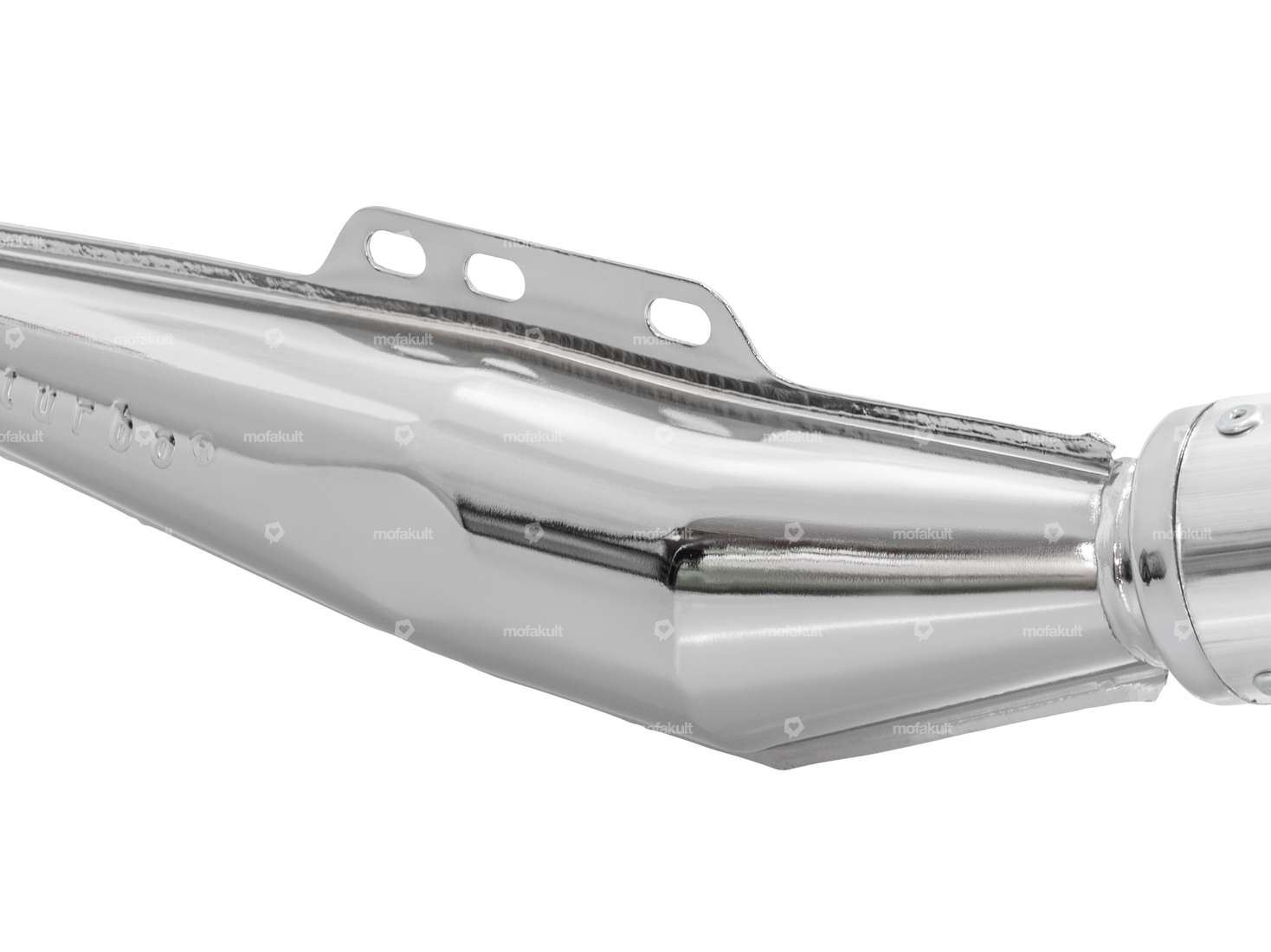 Biturbo exhaust chrome / aluminum | Puch Carousel Image 3