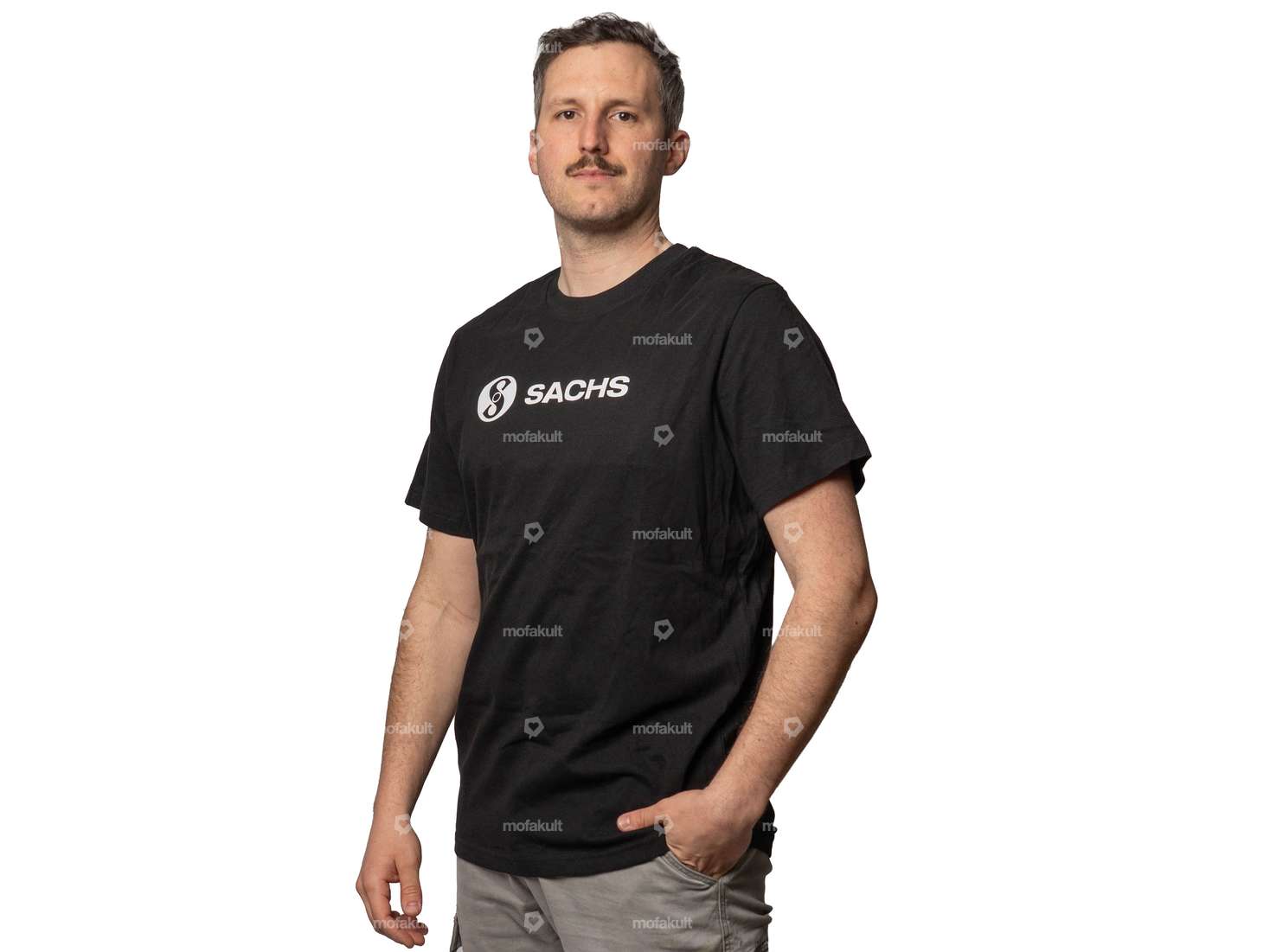 mk-Merch T-Shirt «SACHS» schwarz Carousel Image 3