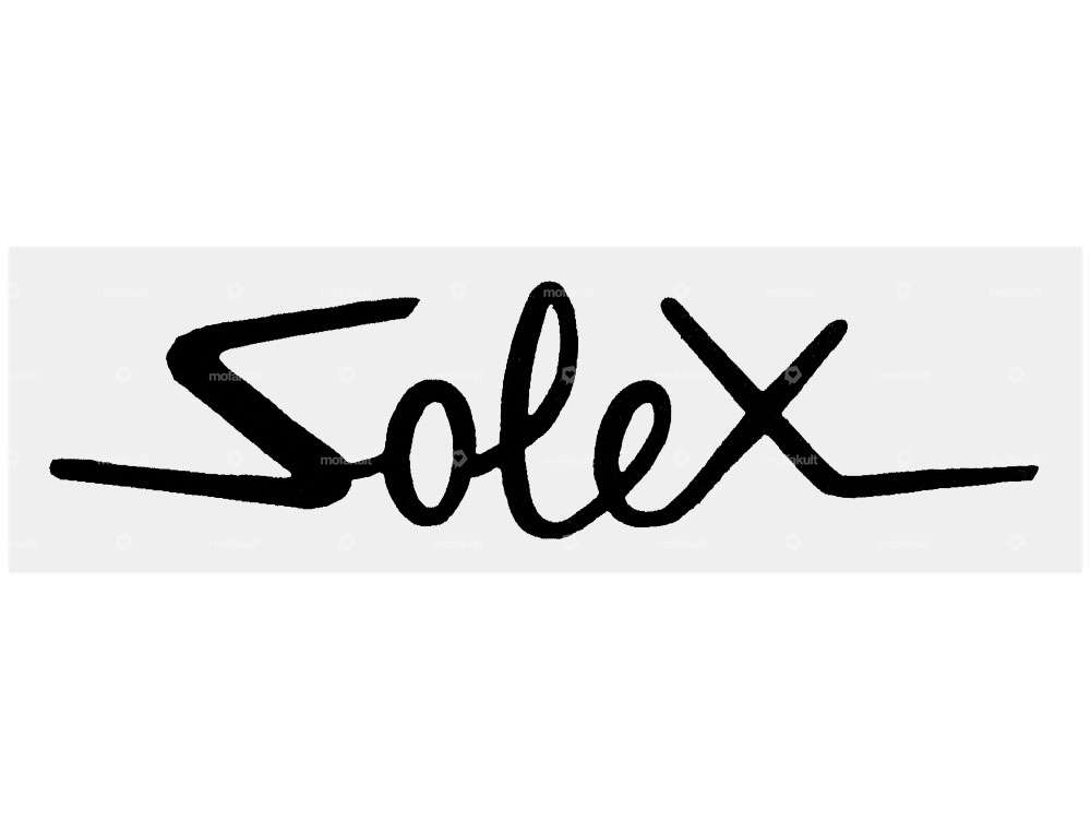 Aufkleber Solex schwarz 102 x 27 mm Carousel Image 1