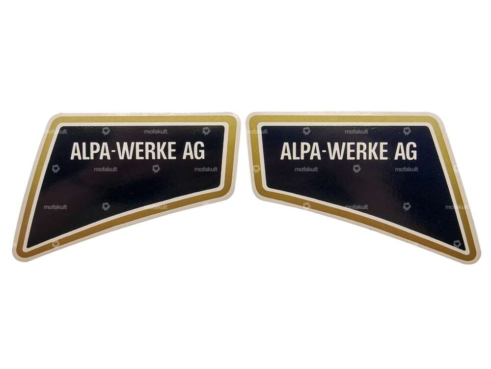 Aufkleber-Set Alpa-Werke AG gold (Alpa Black River) Carousel Image 1