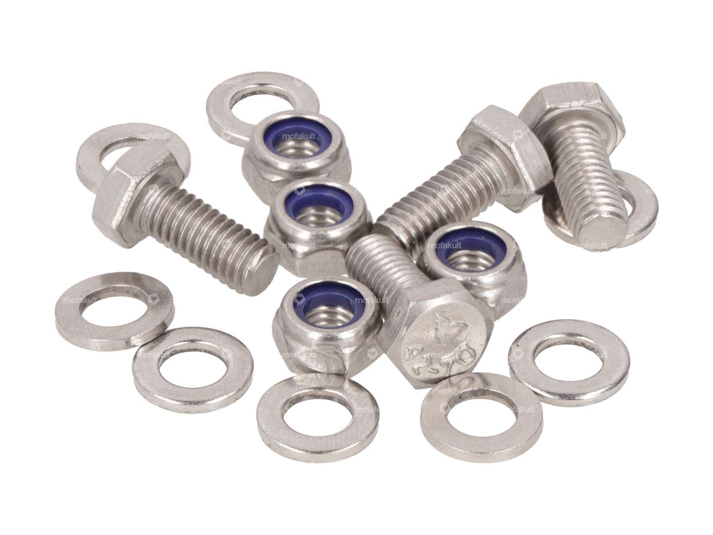 swiing® revival screw set luggage rack bars Inox | Piaggio Ciao Carousel Image 1