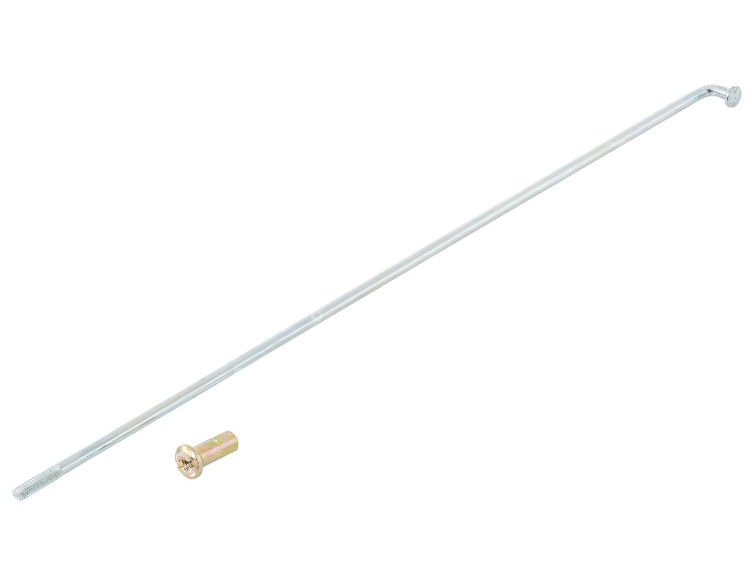 GPO 19" Speiche einzeln inkl. Nippel (2.9 x 212 mm) Stahl verzinkt Carousel Image 1