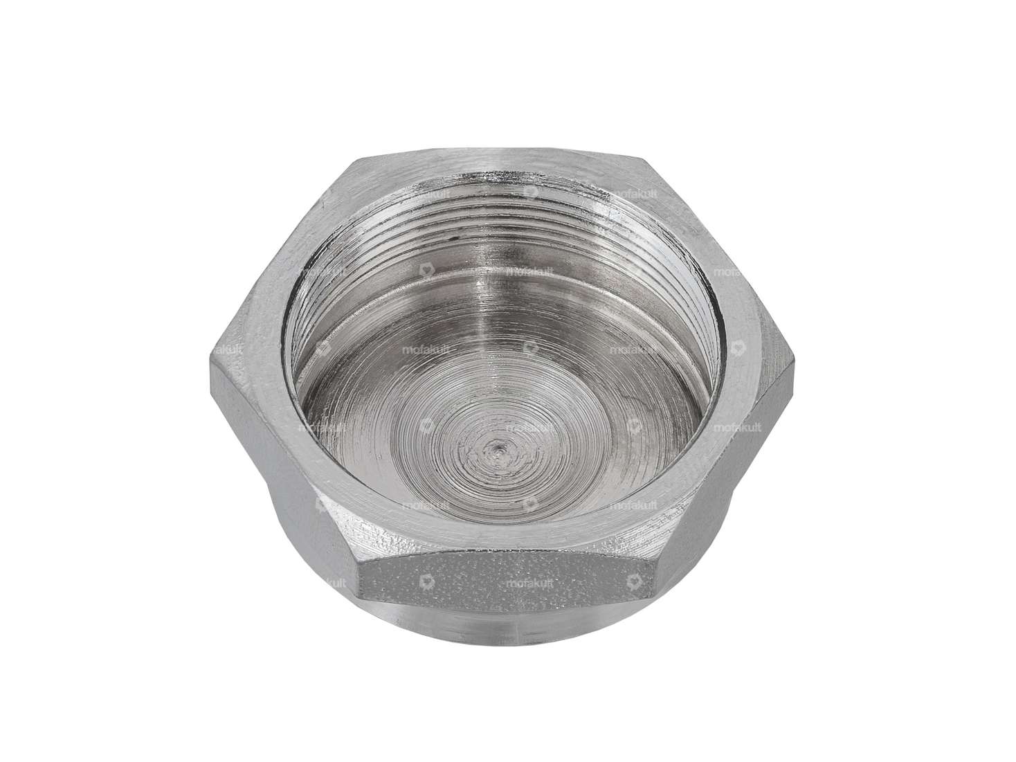 Gabelschaftmutter M26x1 geschlossen niedrig Gabelplatte Chrom Carousel Image 2