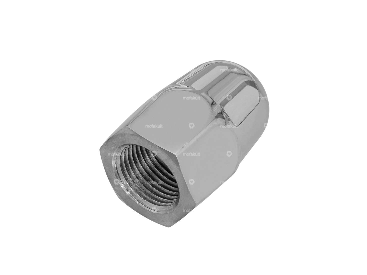 66HEROES cap nut M12x1 stainless steel polished Carousel Image 4